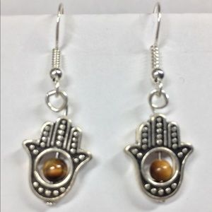 tiger eye earrings